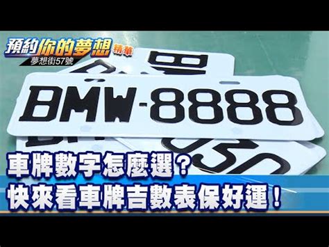 數字吉凶 車牌|車牌數字吉凶指南：選出最旺你的好車牌號碼 